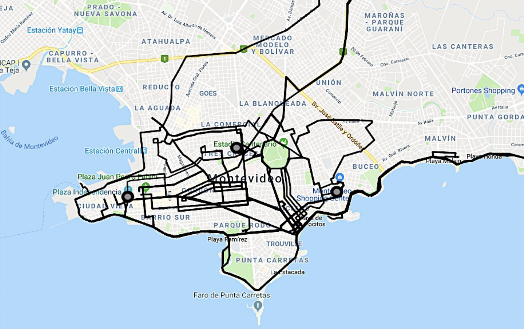 Taxi-time in Montevideo